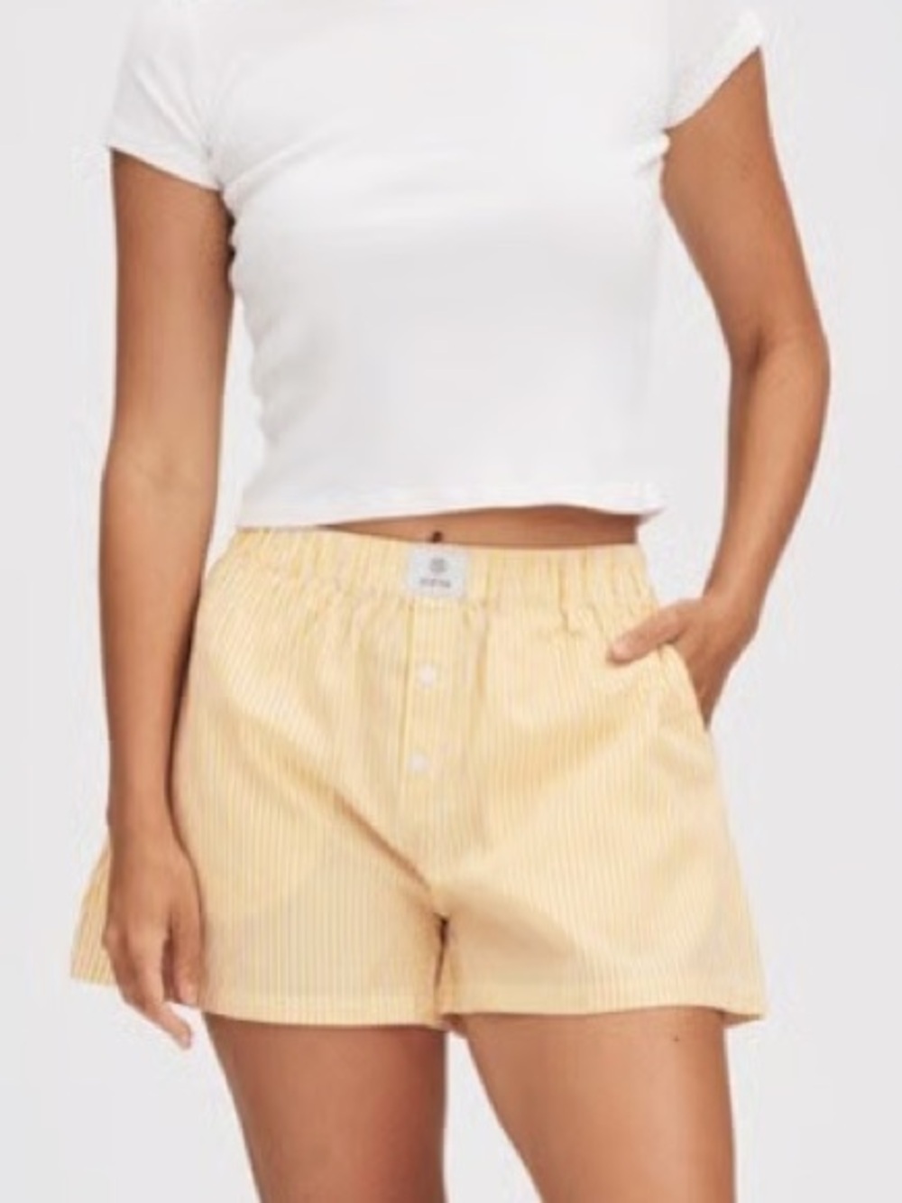 Parke Striped Boxer Shorts Butter